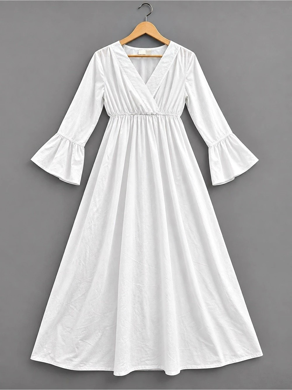 White Cotton Maxi Dress Size XL Like New
